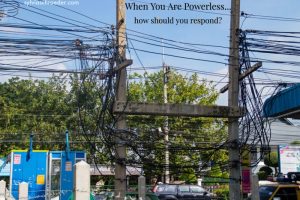 A maze of power lines is bewildering. What happens when the power goes out?