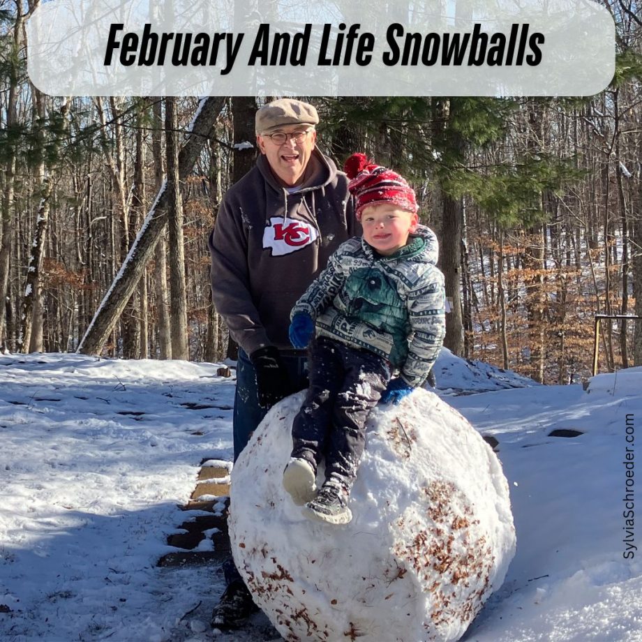 grandson on large snowball. Kansas City Chiefs