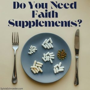 plate of supplements, pills etc.