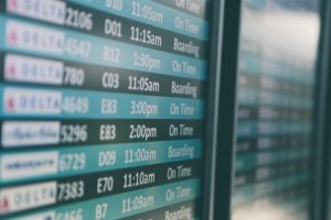 blurred-Flight-departure-board