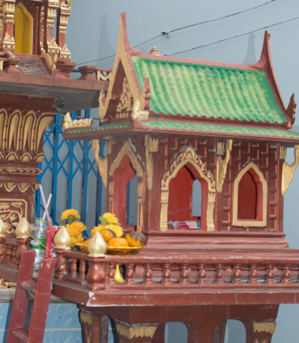 An Asian shrine to an idol god.